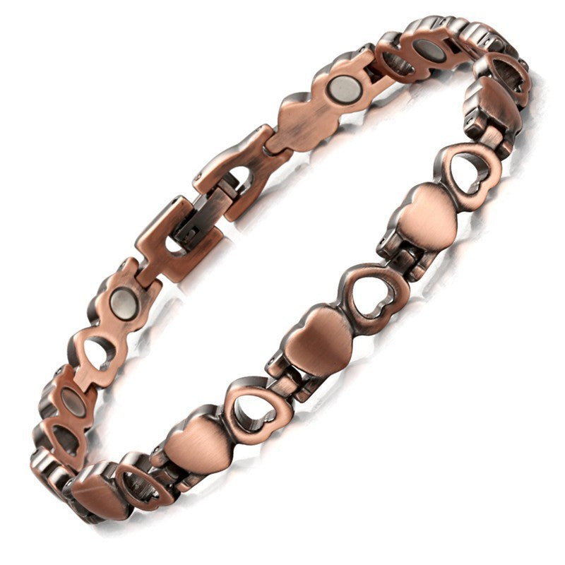 🔥Last Day 49% OFF - Men's Vintage-Style Wide Copper Magnetic Therapy Bracelet🧲