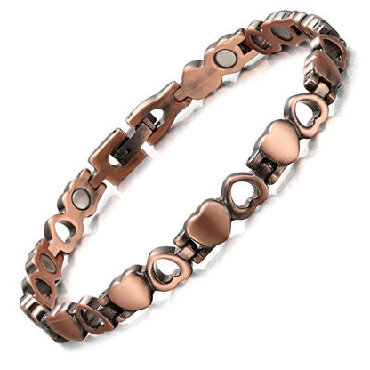 🔥Last Day 49% OFF - Men's Vintage-Style Wide Copper Magnetic Therapy Bracelet🧲