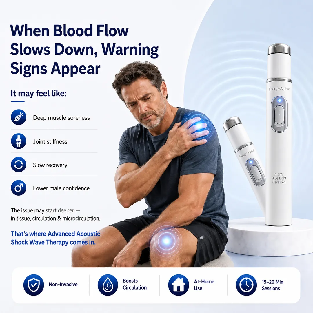 🔥LAST DAY 49% OFF🔥 - 💪Alcuras® Men's Ultrasonic Shock Wave Therapy Care Pen | Advanced Acoustic Wave Technology | Boost Circulation, Relieve Pain & Support Male Performance Confidence 💪