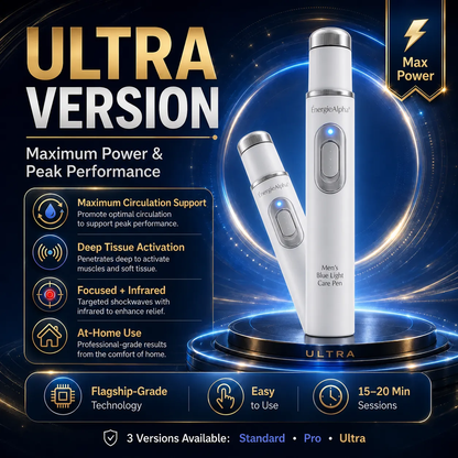 🔥LAST DAY 49% OFF🔥 - 💪Alcuras® Men's Ultrasonic Shock Wave Therapy Care Pen | Advanced Acoustic Wave Technology | Boost Circulation, Relieve Pain & Support Male Performance Confidence 💪