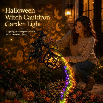 🔥LAST DAY 60% OFF🔥Halloween Witch Cauldron Garden Light✨