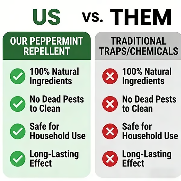 (🎁Last Day 50% OFF)🌿Natural Peppermint Rodent Repellent Balls (12 Pack) – Keep Rats, Mice & Pests Away Safely