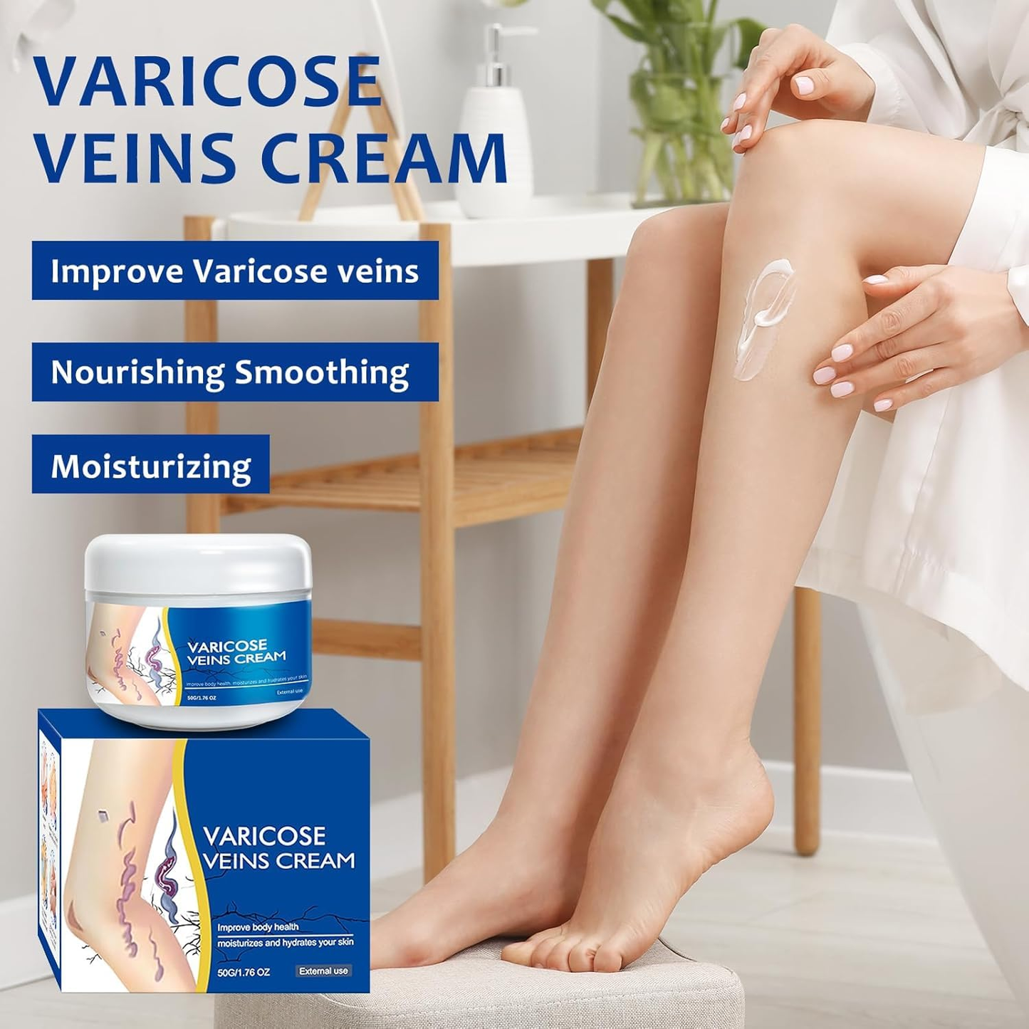 🎉Buy One Get One Free🎁 -Alcuras® Fast‑Absorbing Varicose Veins Care Cream For Smooth, Light, Confident Legs🦵