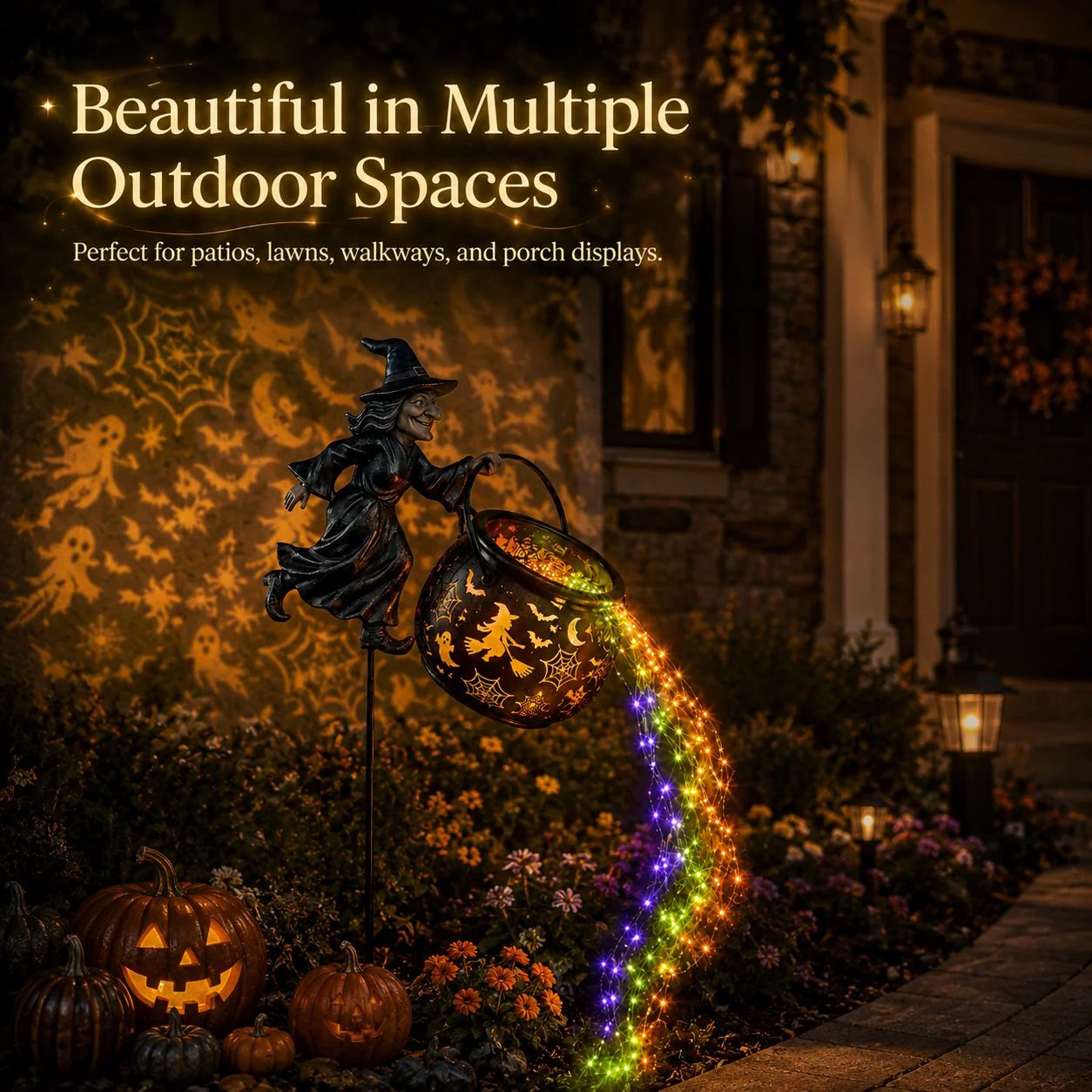 🔥LAST DAY 60% OFF🔥Halloween Witch Cauldron Garden Light✨