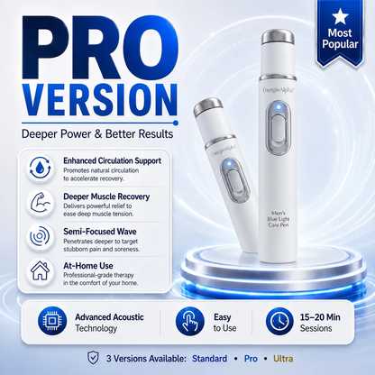 🔥LAST DAY 49% OFF🔥 - 💪Alcuras® Men's Ultrasonic Shock Wave Therapy Care Pen | Advanced Acoustic Wave Technology | Boost Circulation, Relieve Pain & Support Male Performance Confidence 💪