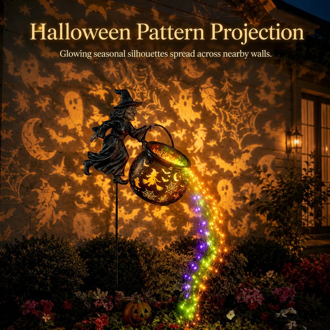 🔥LAST DAY 60% OFF🔥Halloween Witch Cauldron Garden Light✨
