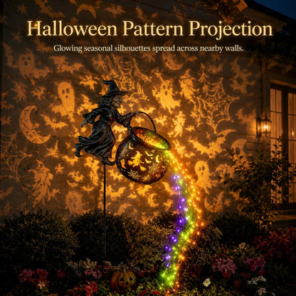 🔥LAST DAY 60% OFF🔥Halloween Witch Cauldron Garden Light✨