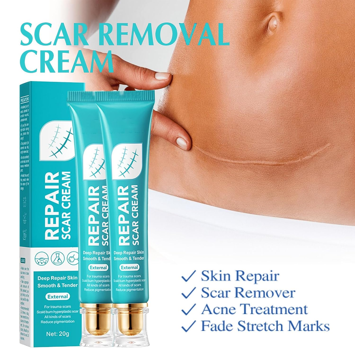 🔥Last Day 50% OFF - 🩹Alcuras® Advanced Scar Repair Cream✨