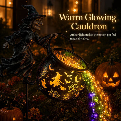 🔥LAST DAY 60% OFF🔥Halloween Witch Cauldron Garden Light✨
