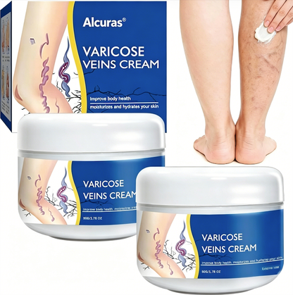 🎉Buy One Get One Free🎁 -Alcuras® Fast‑Absorbing Varicose Veins Care Cream For Smooth, Light, Confident Legs🦵